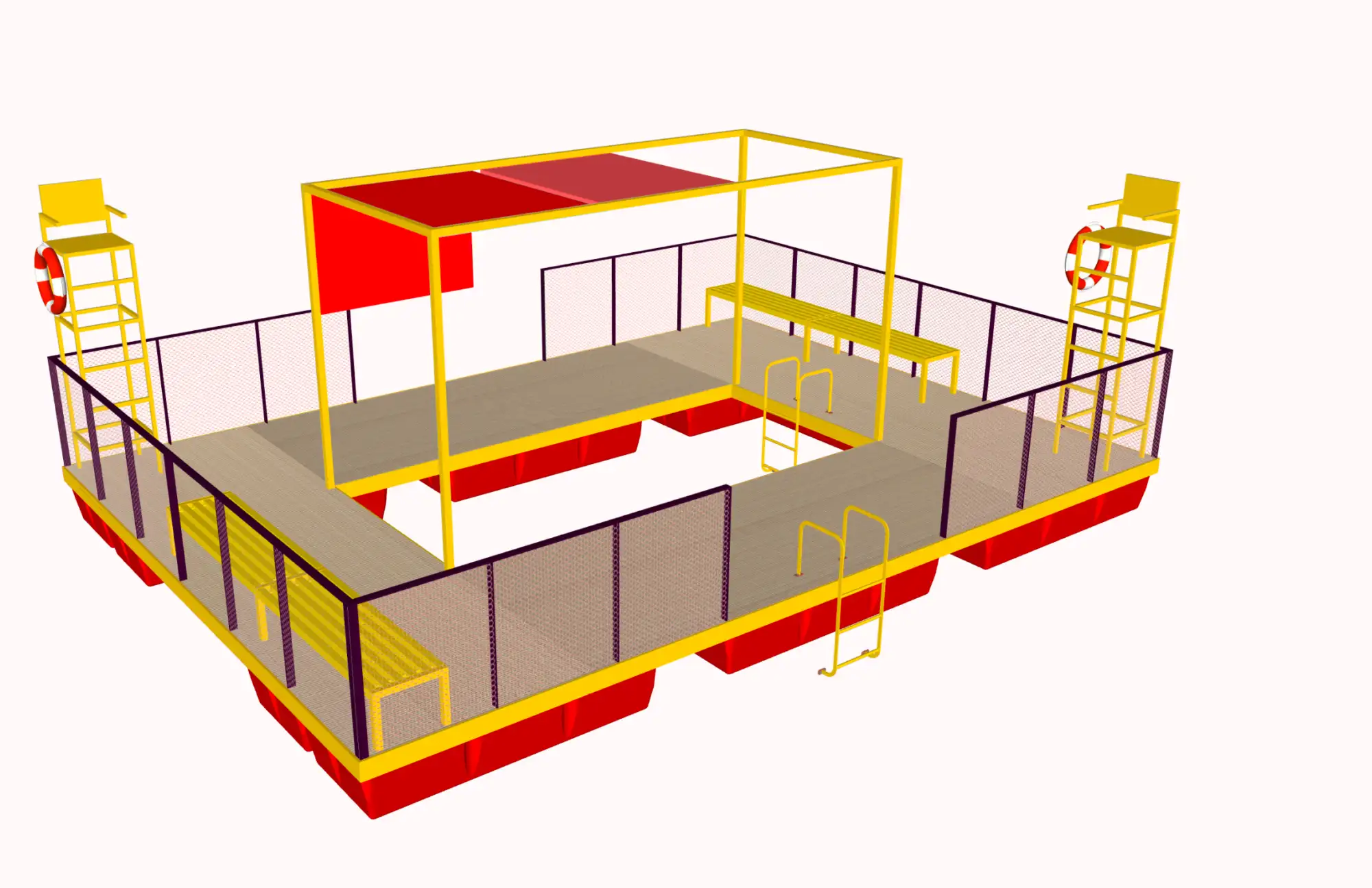 Grafik Baden im Kanal