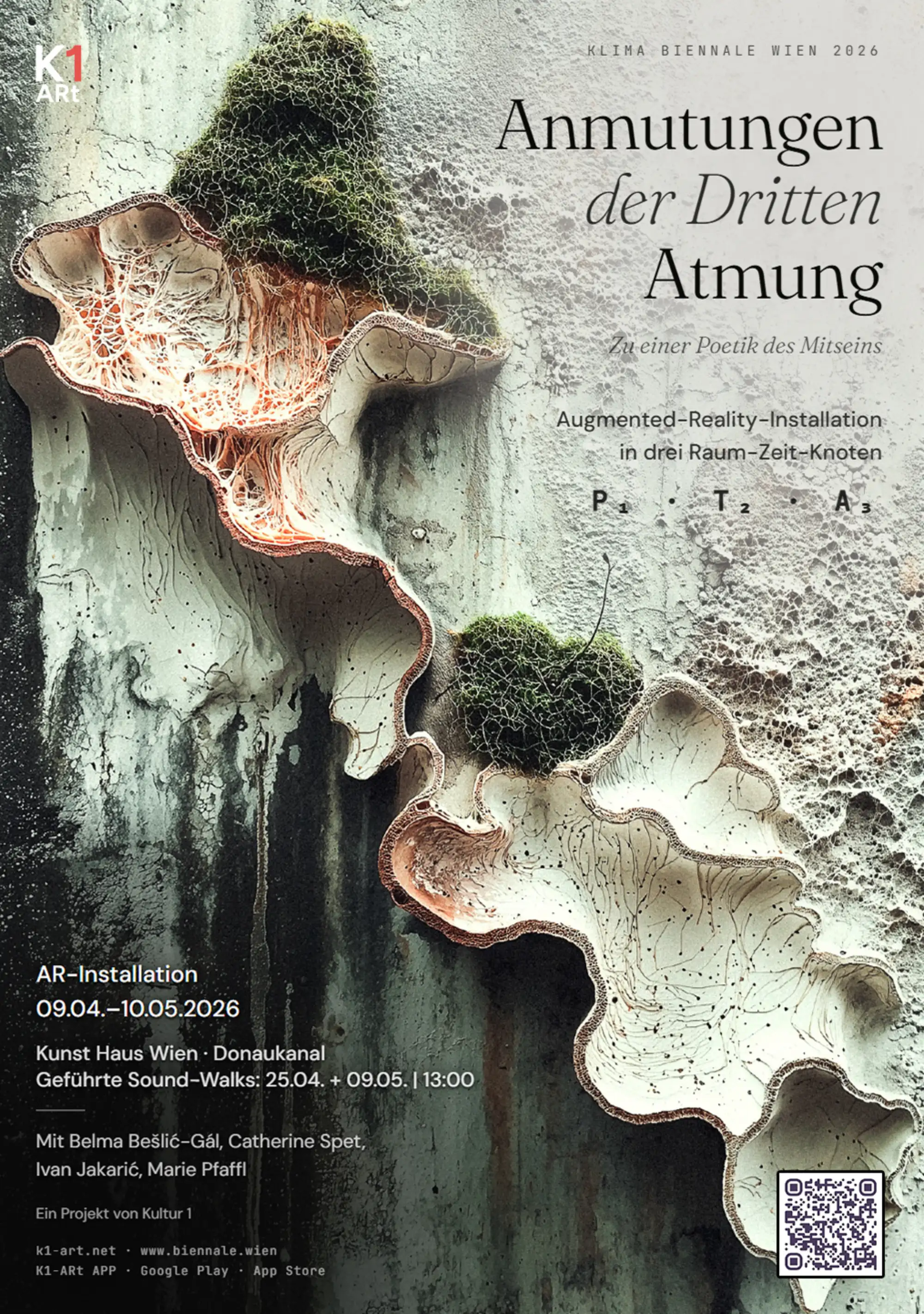 Plakat mit Naturformen